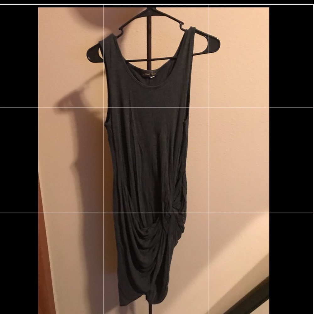 Gray knot dress
